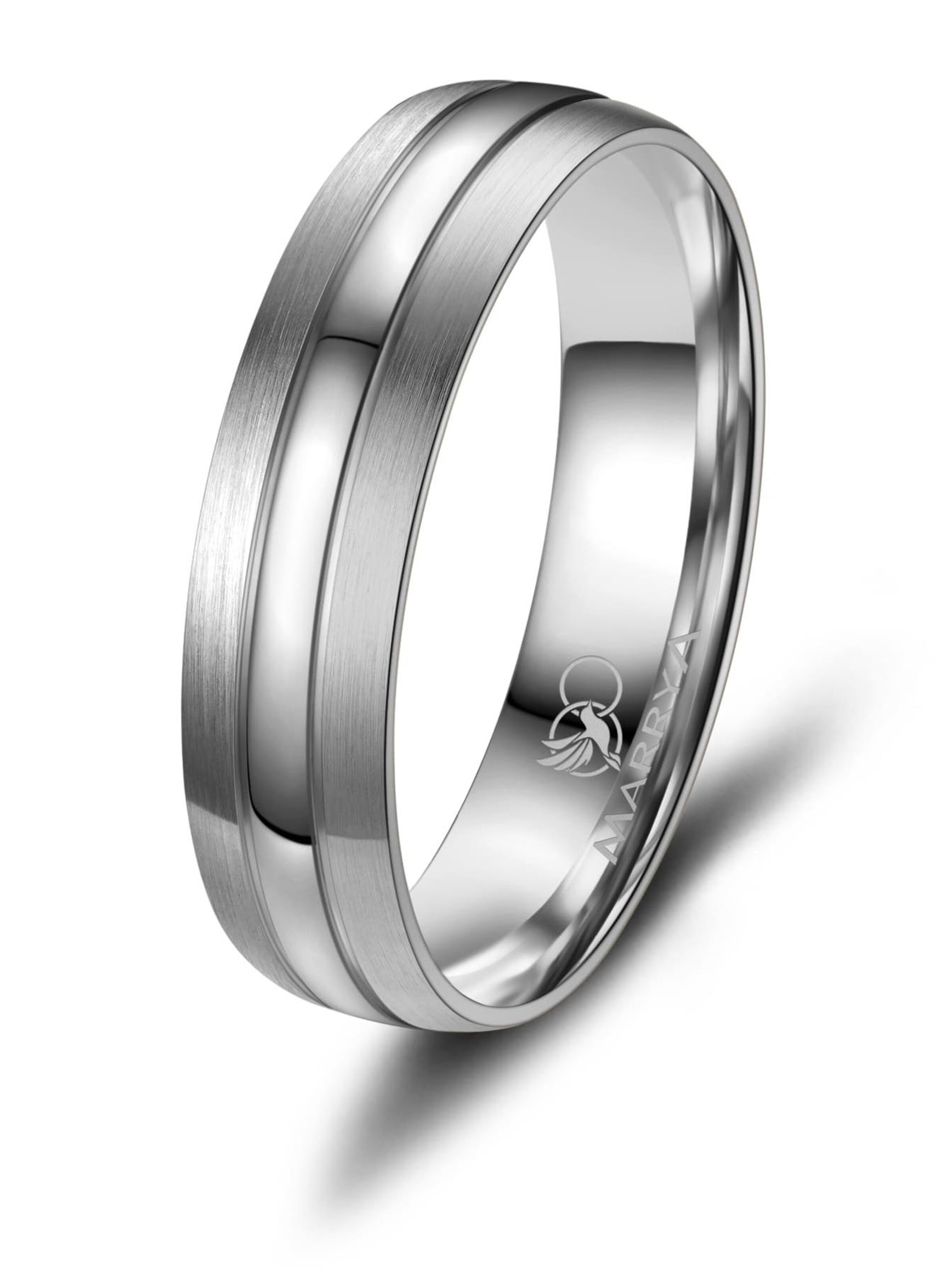 MARRYA Ring 'MARRYA TI-20 Ehering aus Titan'‌‌‌‌ in Silber