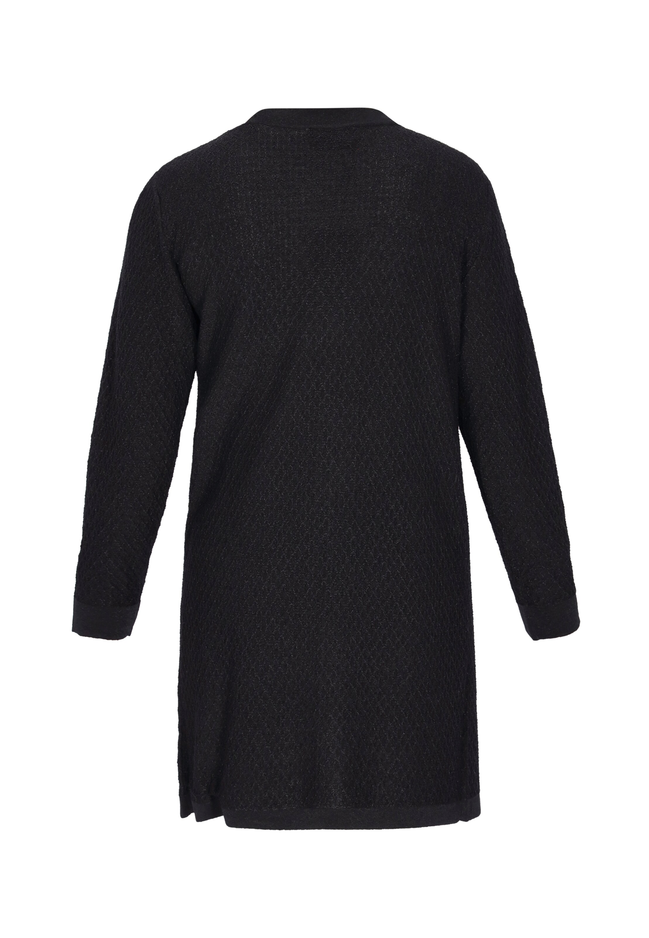 usha BLACK LABEL Gebreid vest 'Classic' in Zwart