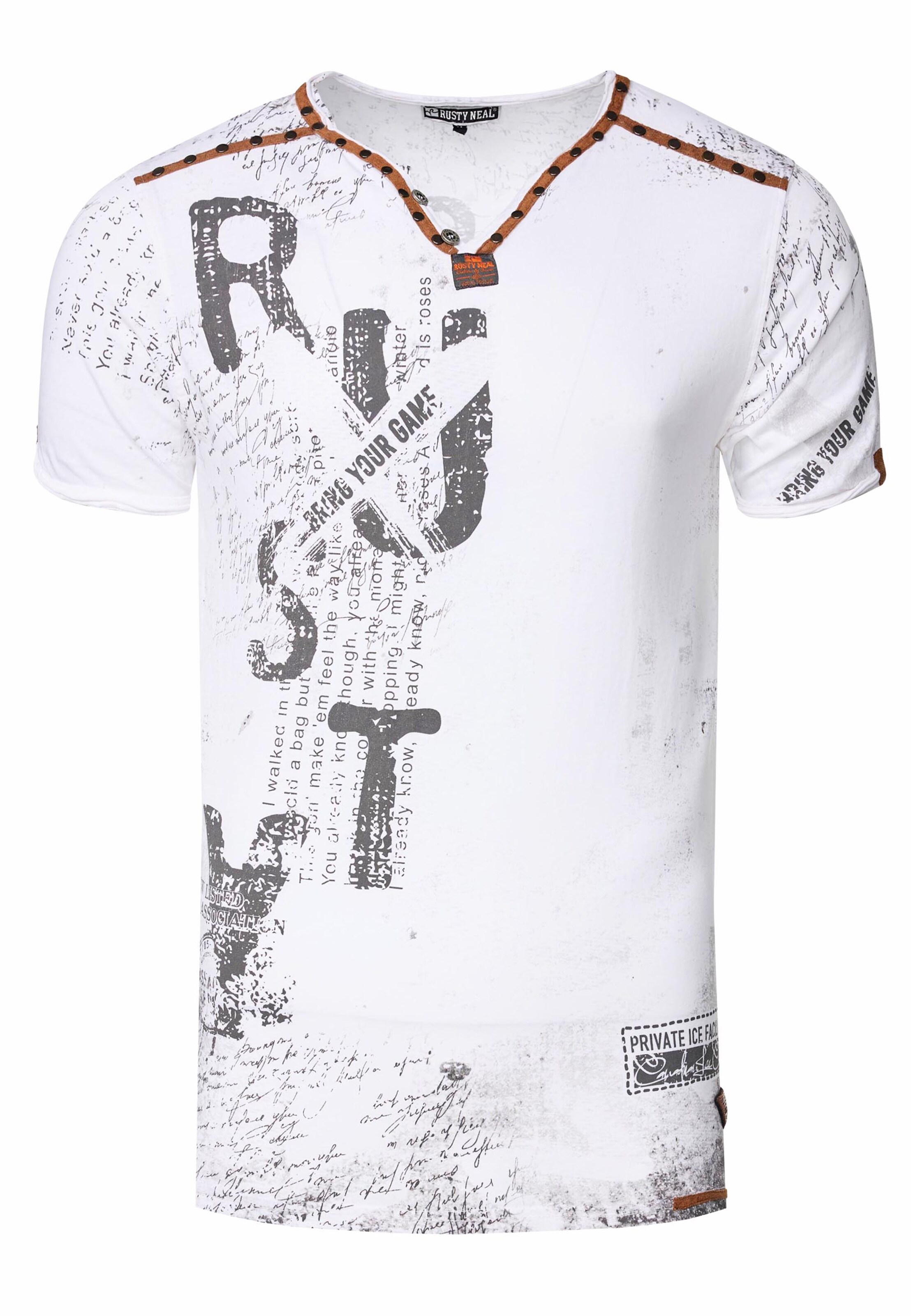 Rusty Neal T-Shirt in Weiß: Vorderseite