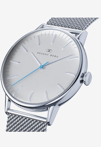 August Berg Analog Watch in Silver