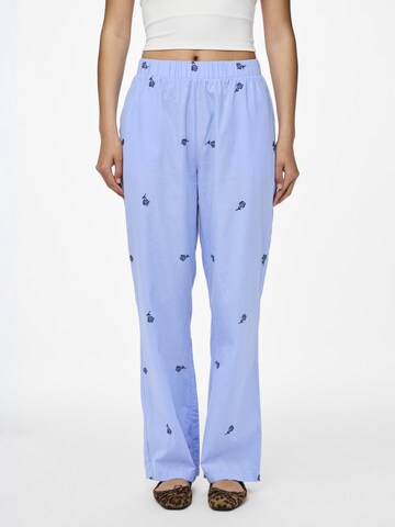 PIECES Regular Trousers 'PCSABIRA' in Blue: front