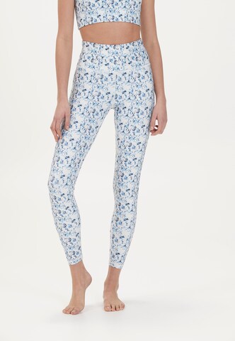 Athlecia Skinny Sporthose 'FRANZINE' in Weiß: Vorderseite