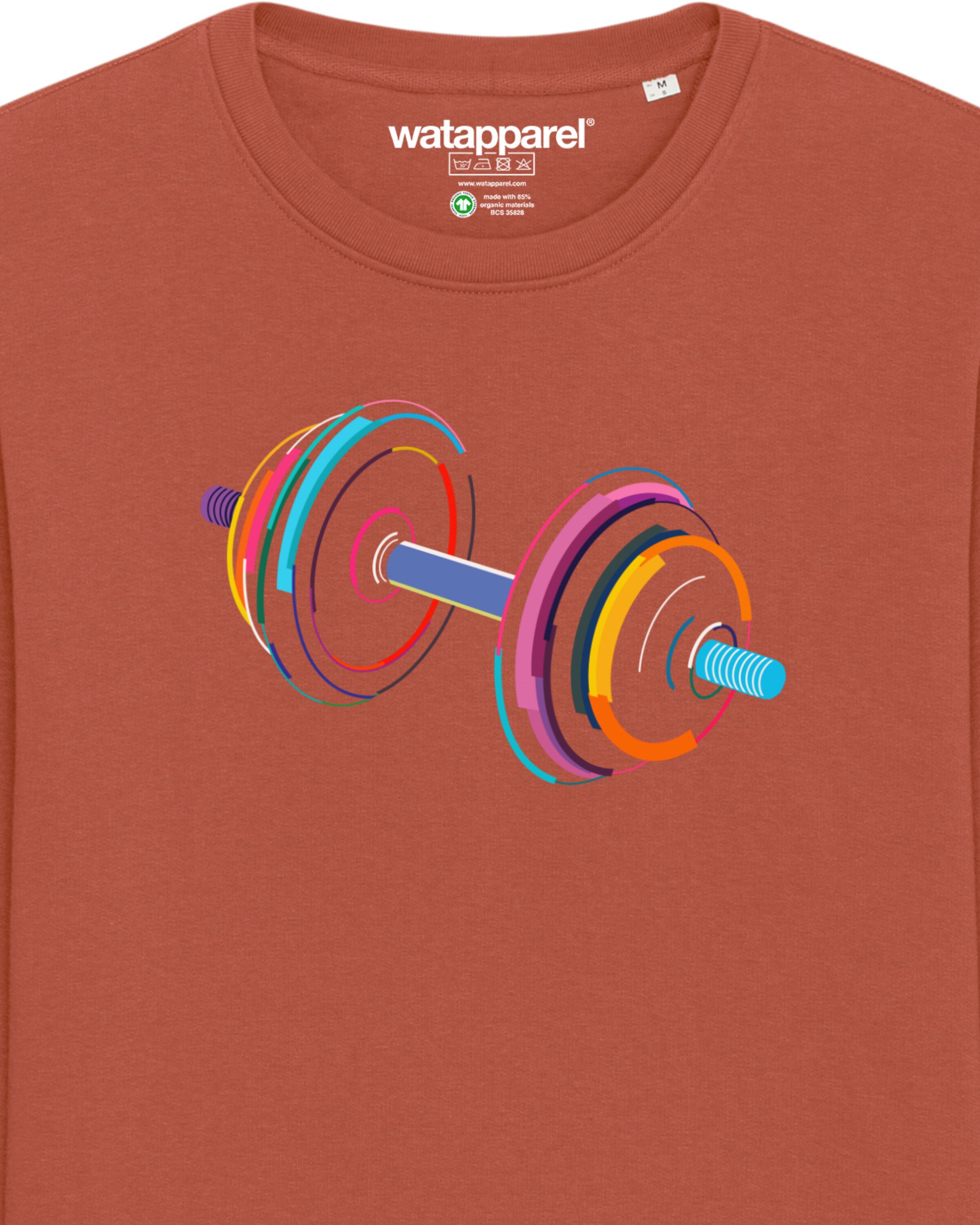 Felpa ' 80s Hantel ' di Watapparel in marrone