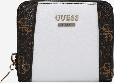 GUESS Wallet 'NAYA' in Brown / Dark brown / White, Item view