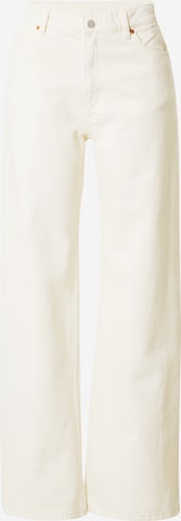 Monki Wide leg Jeans in White: front