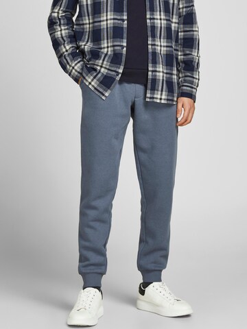 Effilé Pantalon 'Gordon Star' JACK & JONES en gris : devant