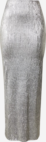 TOPSHOP Skirt in Silver: front