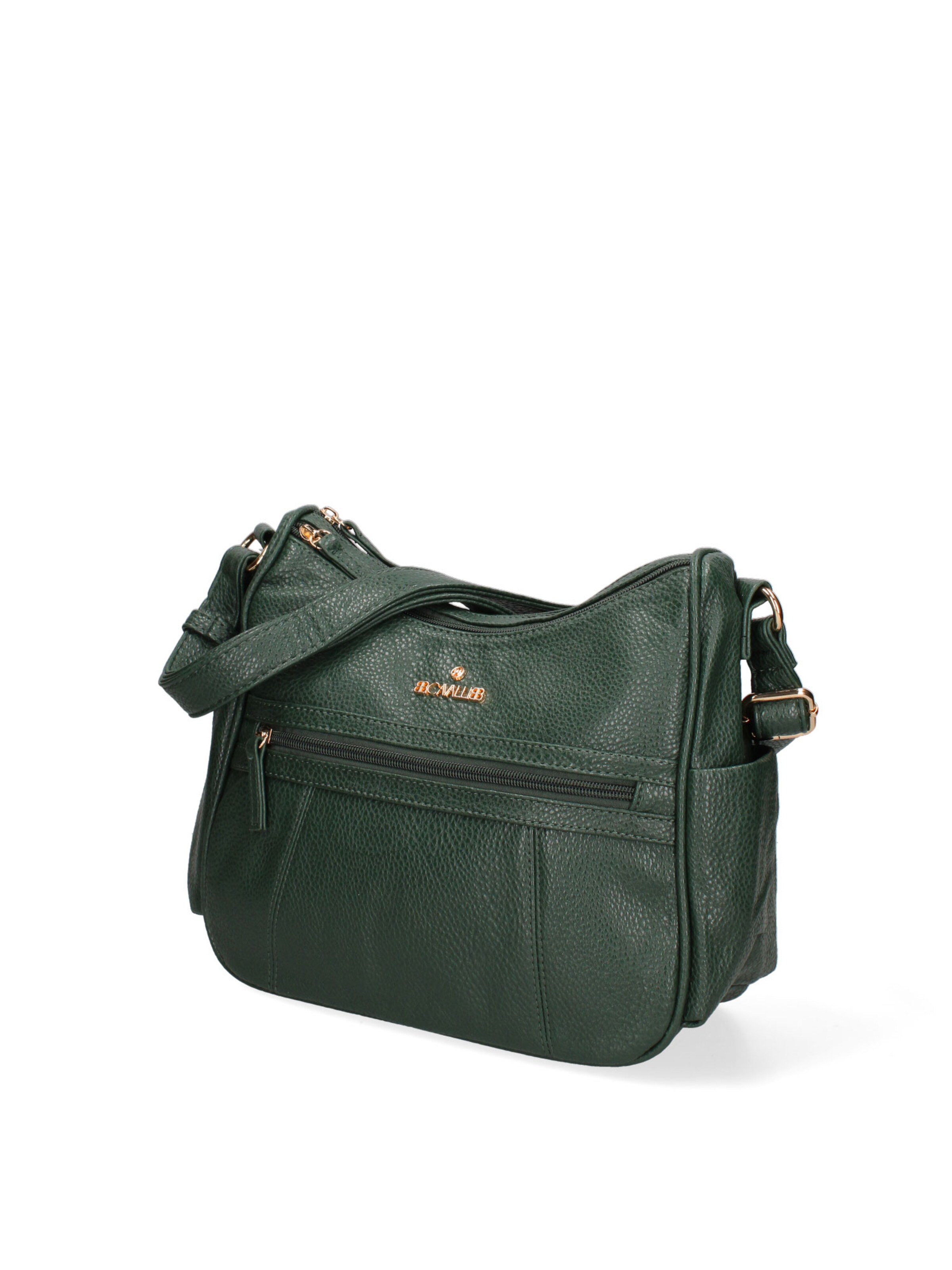 Borsa a tracolla 'Borsa a Tracolla Donna B Cavalli Ecopelle Zip Tasche Multiple 28x24cm' di B. Cavalli in verde