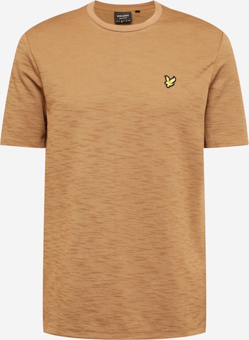 T-Shirt Lyle & Scott en beige : devant