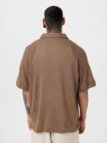Dandalo Regular fit Button Up Shirt 'Joris' in Brown