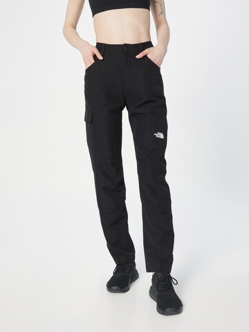 THE NORTH FACE Regular Outdoorbroek 'HORIZON' in Zwart: voorkant