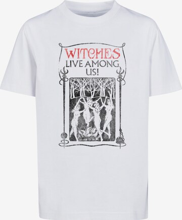 F4NT4STIC Shirt 'Fantastic Beasts Witches Live Among Us' in White: front