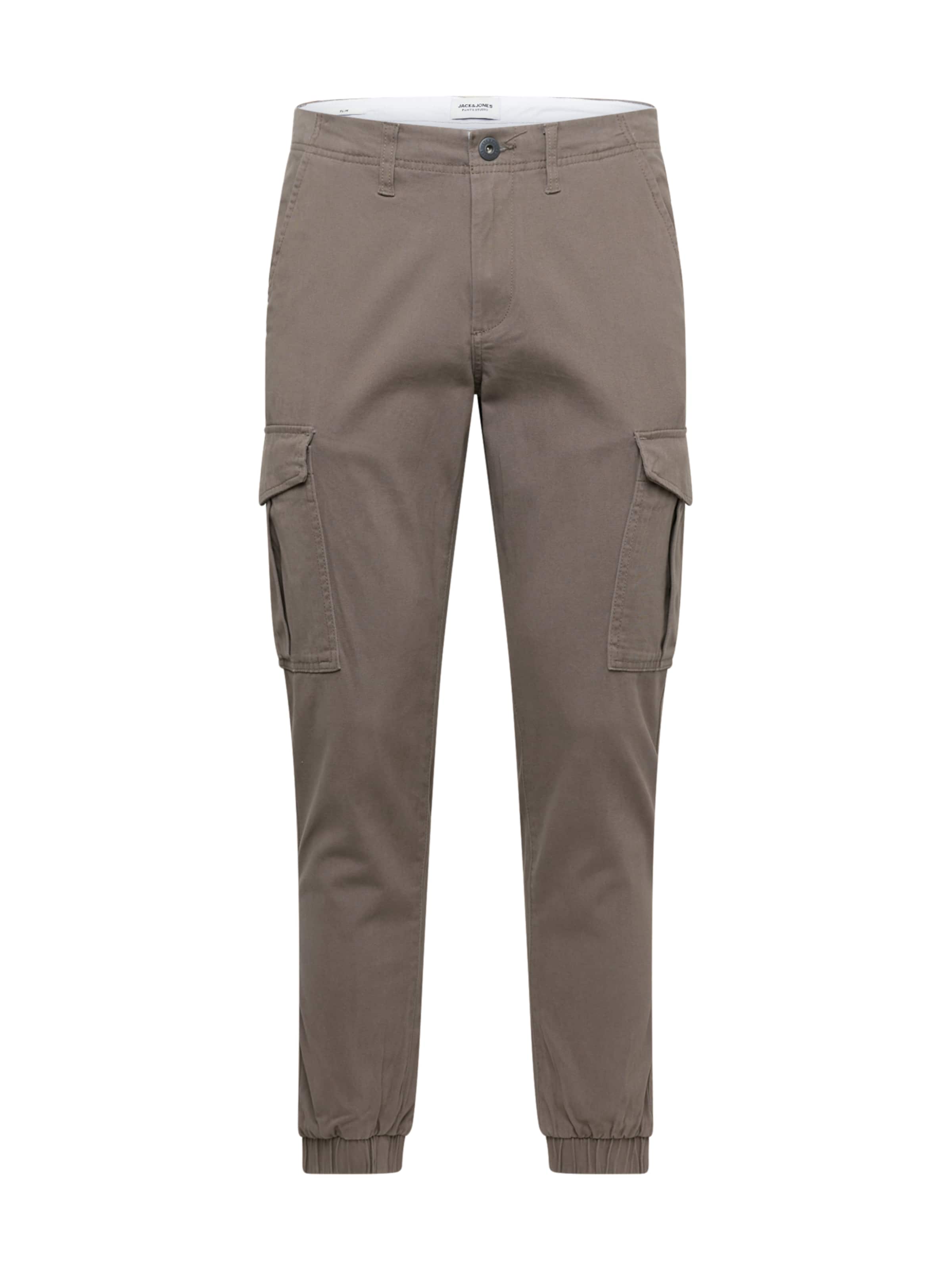 JACK & JONES Slimfit Cargohose 'Macro Joe' in Braun: Vorderseite