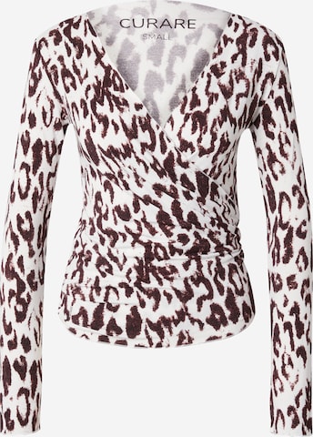 CURARE Yogawear Športový kardigán - Hnedá: predná strana