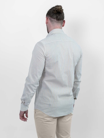Vercate Slim fit Button Up Shirt 'No. 6' in Green