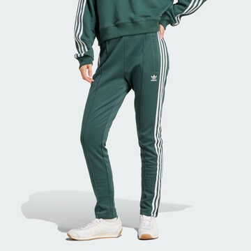ADIDAS ORIGINALS Слим Штаны 'Adicolor Sst' в Зеленый: спереди