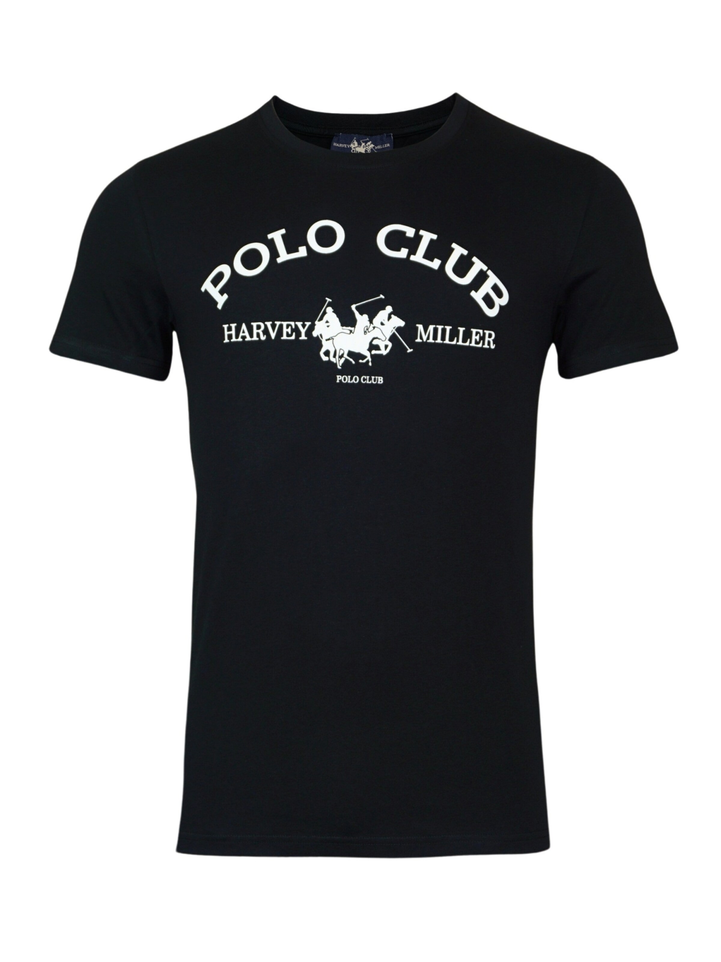 T-Shirt HARVEY MILLER en noir : devant