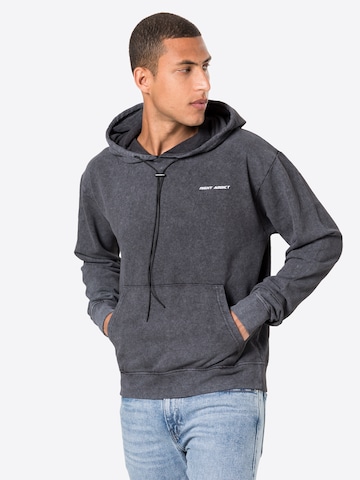 Night Addict Sweatshirt 'REALITY' in Grey: front