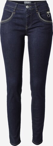 MOS MOSH Skinny Jeans i blå: framsida