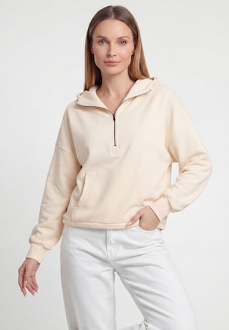 CALEY - Sweatshirt em bege: frente