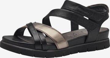 TAMARIS Sandals in Black: front