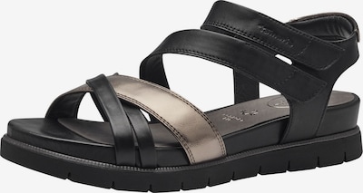 TAMARIS Sandale in bronze / schwarz, Produktansicht