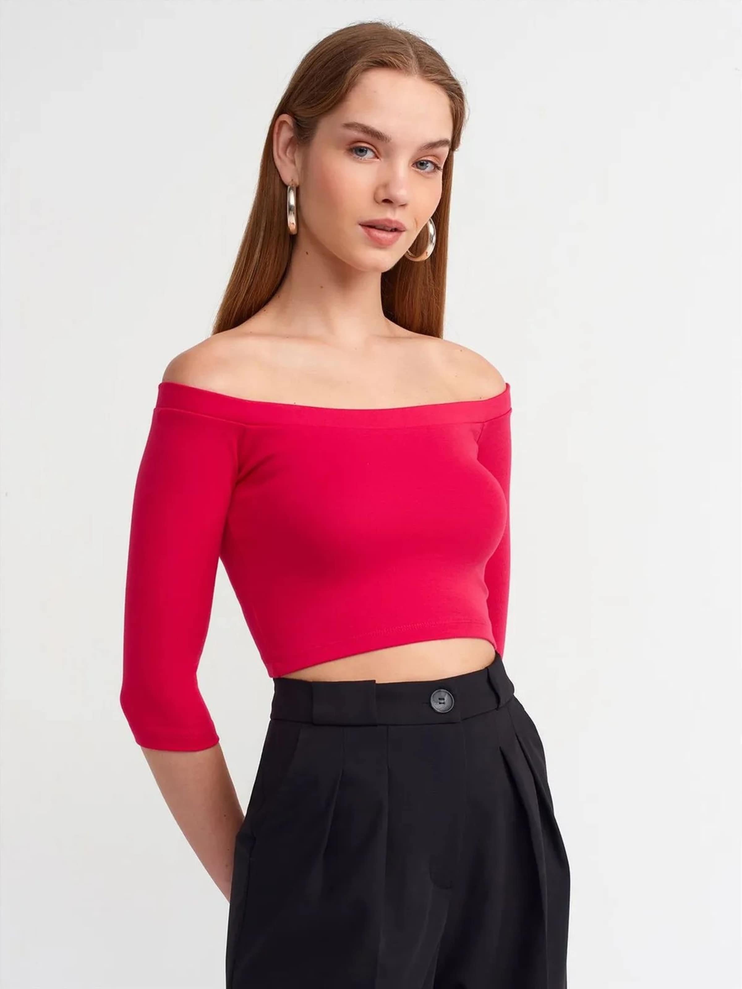 Camicia da donna di Dilvin in rosa: frontale
