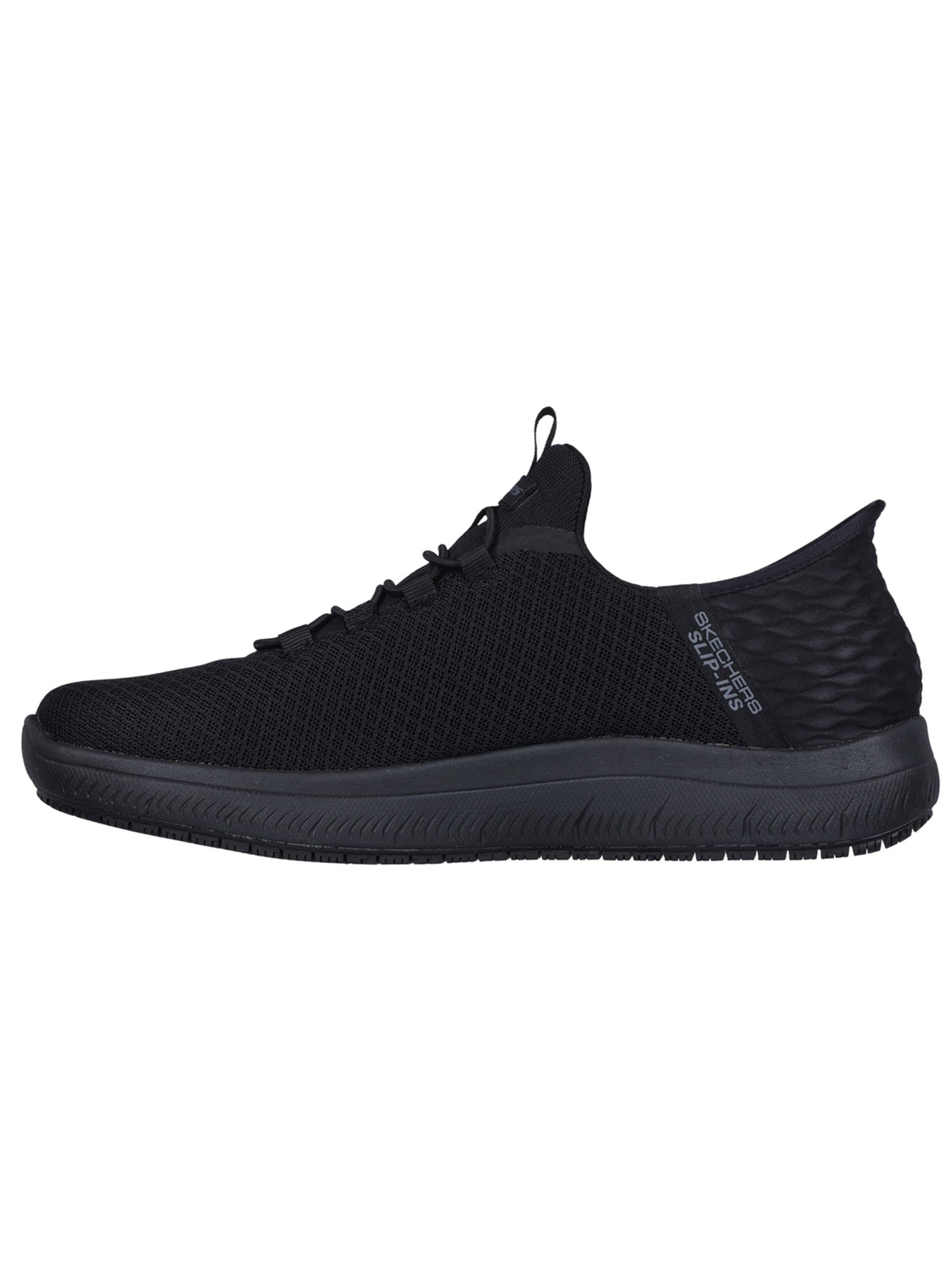 SKECHERS Athletic lace-up shoe 'Freizeitschuhe Summits Slip-In' in Black