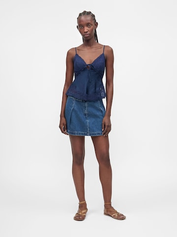 Abercrombie & Fitch Top 'JUILA' – modrá