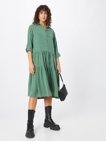 True Religion - Vestido camisero en verde