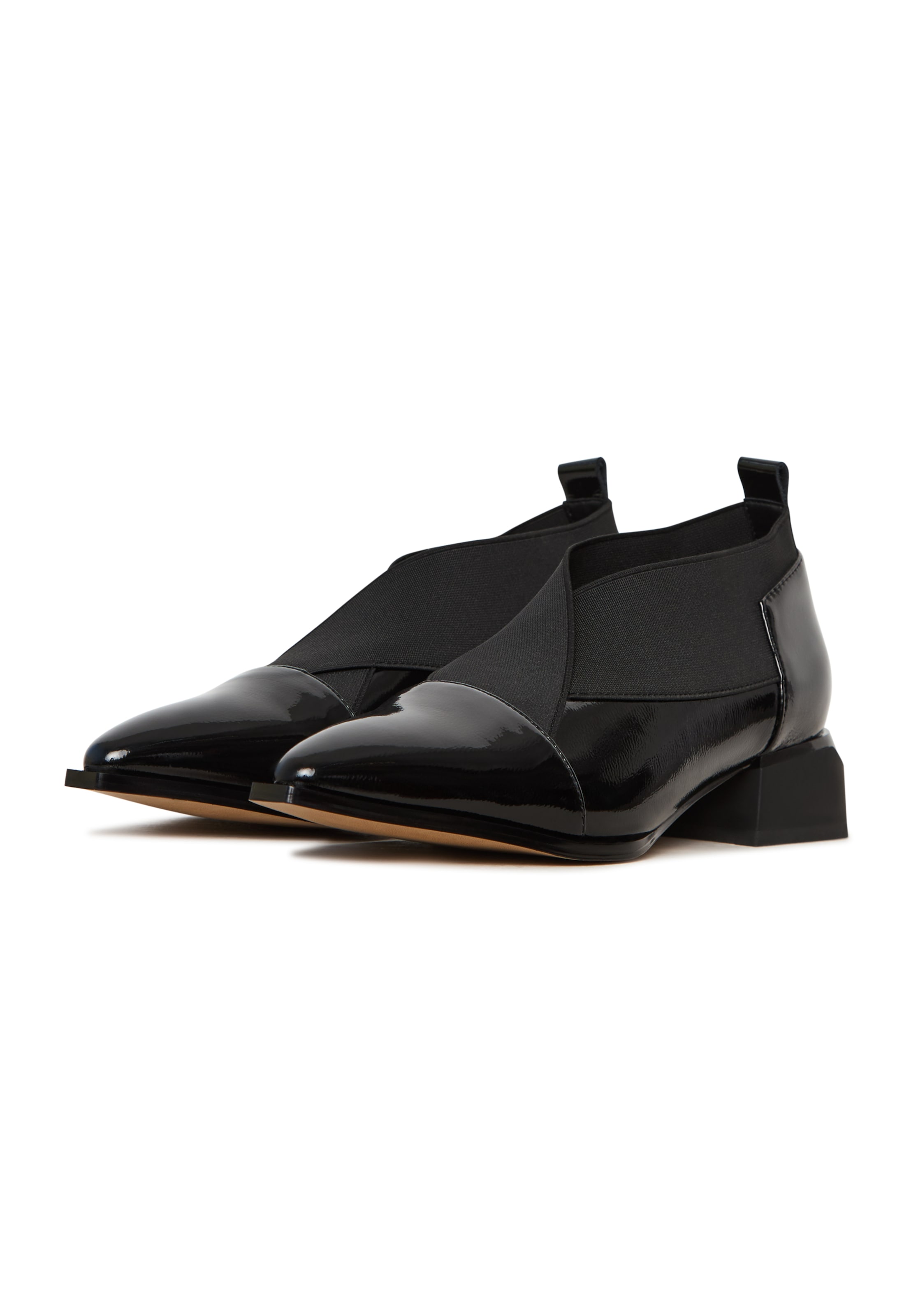 CESARE GASPARI Slipper in Schwarz