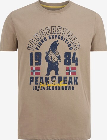 Jan Vanderstorm T-Shirt 'Aslak' in Beige: predná strana