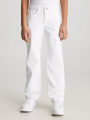 Regular Jean Calvin Klein Jeans en blanc : devant