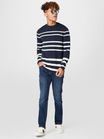 TOM TAILOR DENIM Pullover in Blau