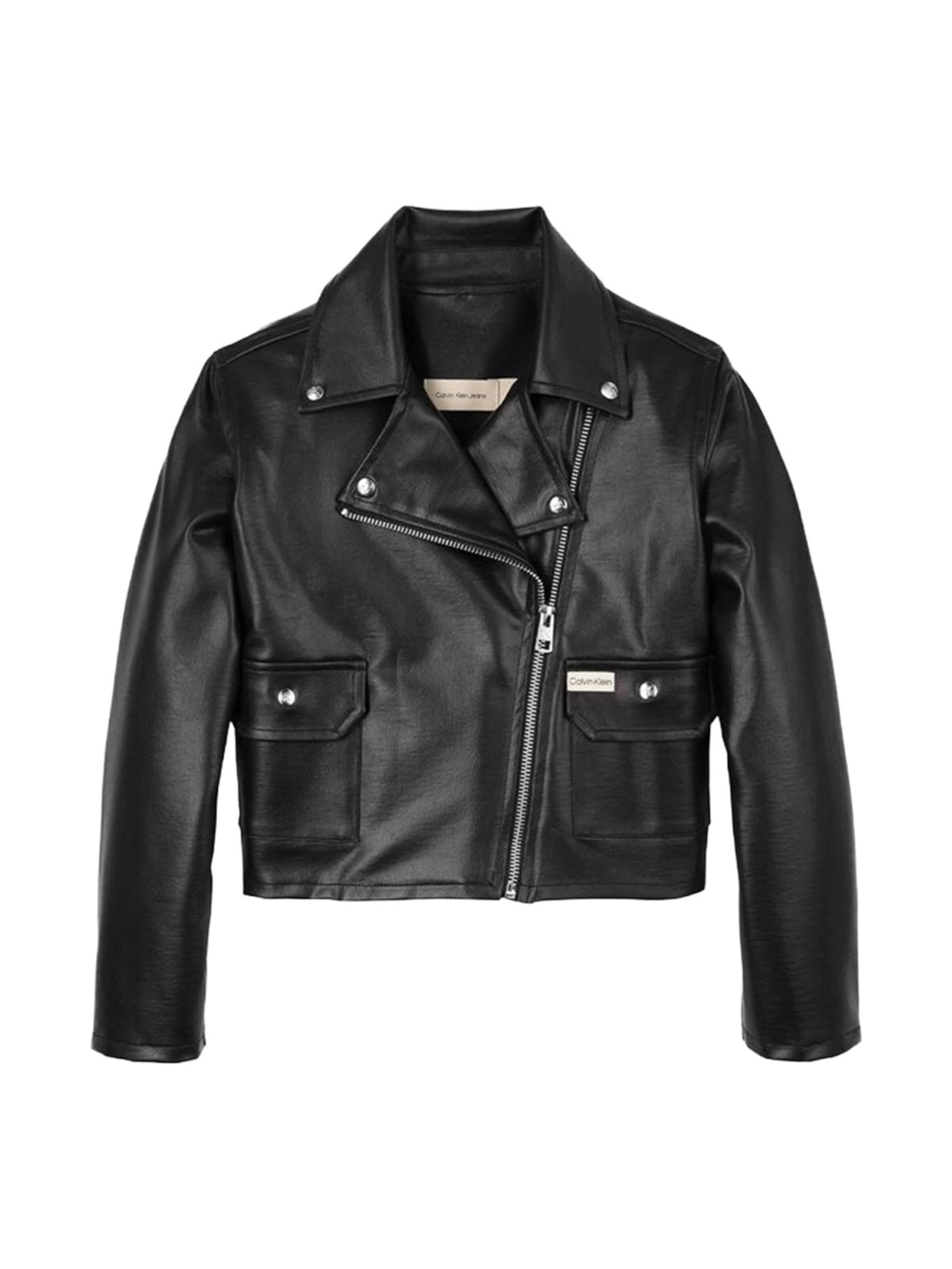 Calvin Klein Kids Between-Season Jacket in Black: front