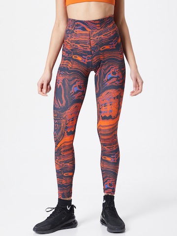 Nike Sportswear Skinny Leggings in Orange: front