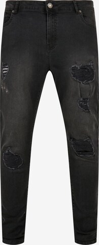 Urban Classics Slim fit Jeans in Black: front