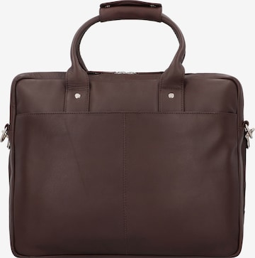Dermata Document Bag in Brown: front
