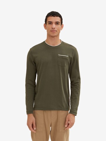 TOM TAILOR Shirt in Green: front