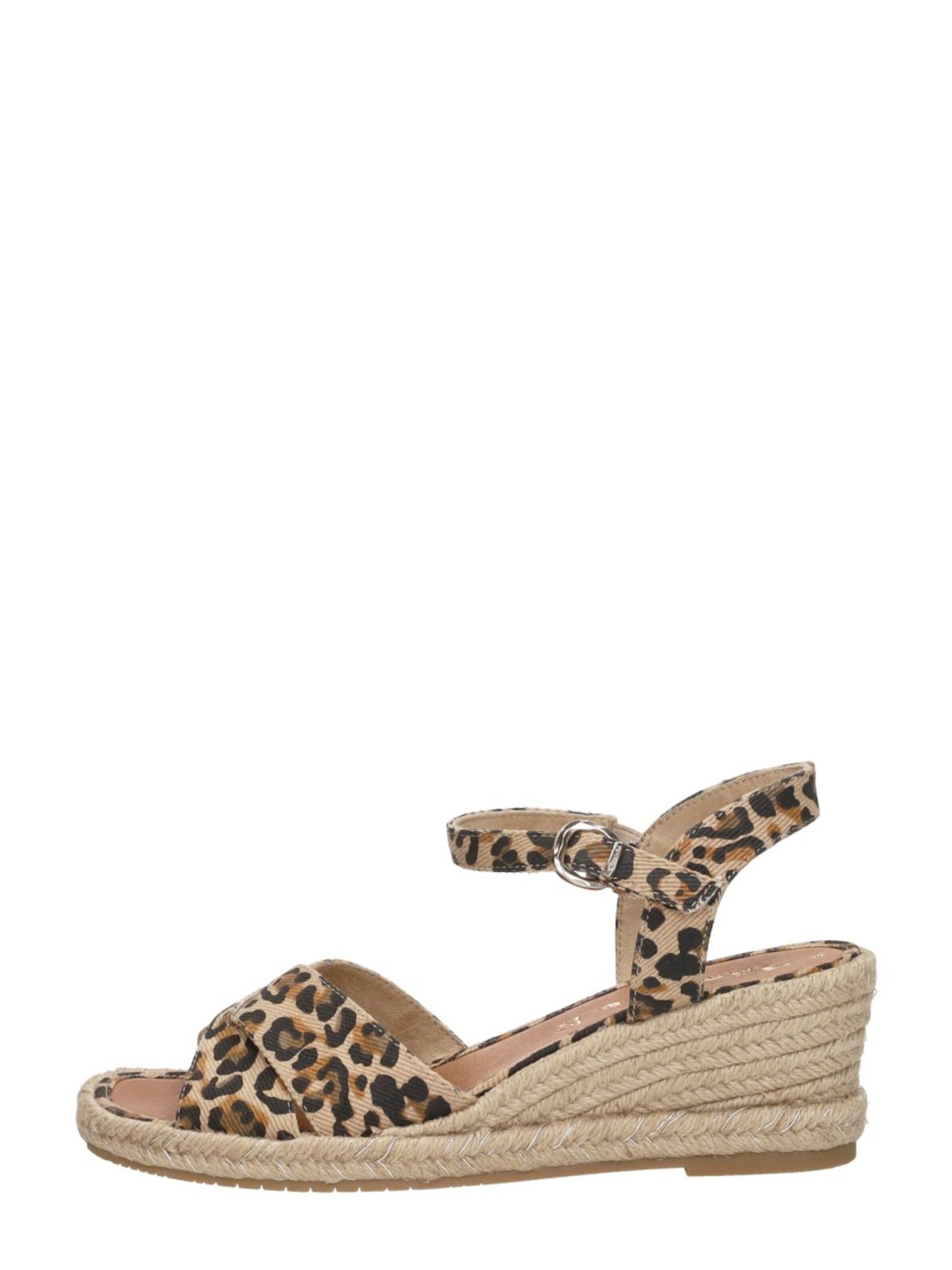 Tamaris Sandaal 'Sandalen Touwzool' in Beige: voorkant