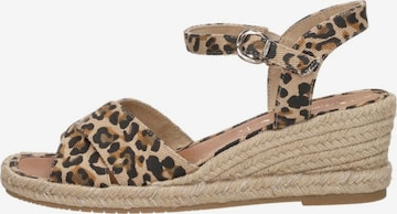 Tamaris Sandaal 'Sandalen Touwzool' in Beige: voorkant