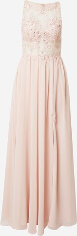 Robe de soirée Laona en rose : devant