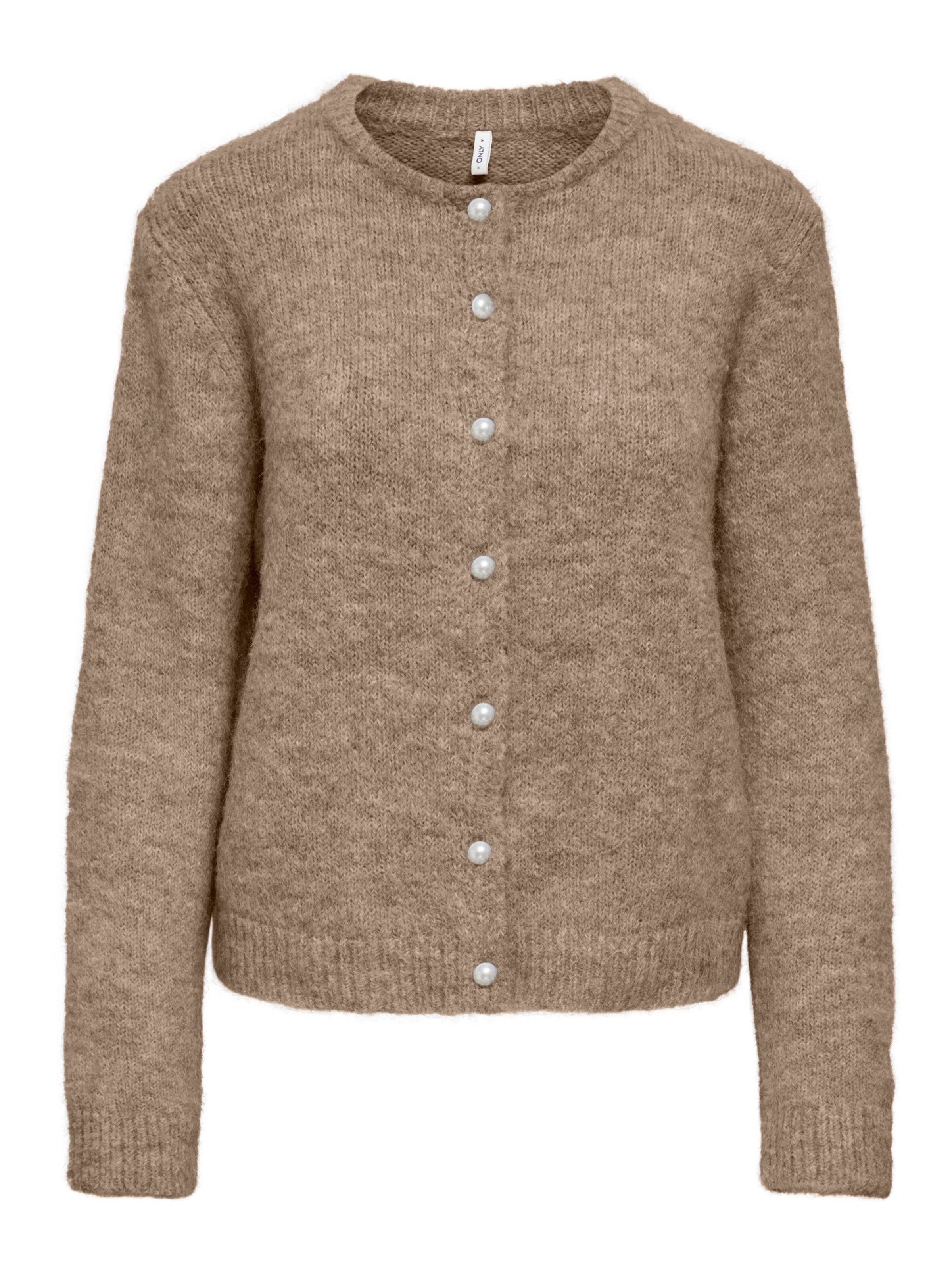 ONLY Strickjacke 'MAGGIE' in Braun: Vorderseite