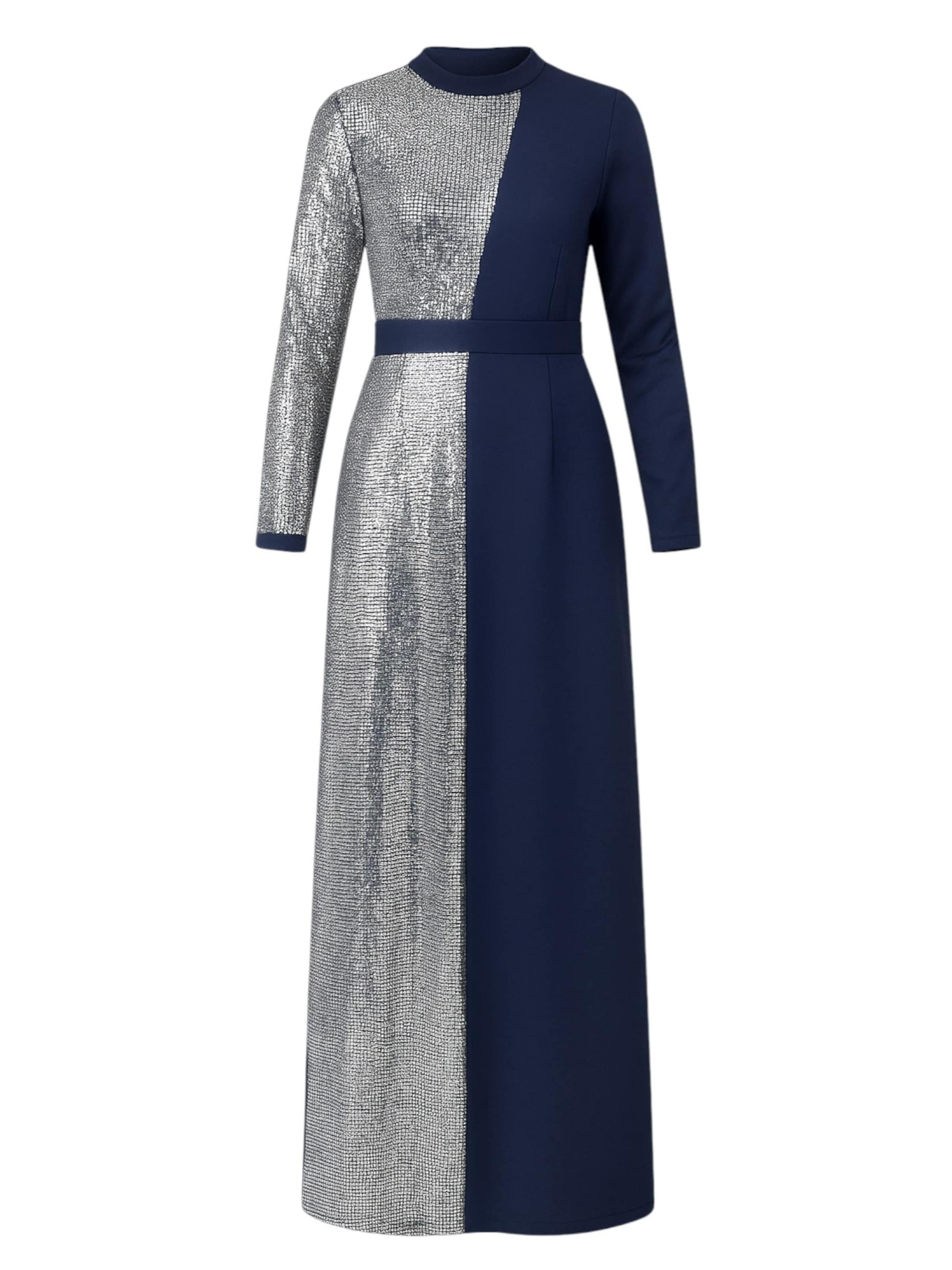 fashionshowcase Avondjurk 'Firuze' in Blauw: voorkant