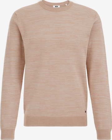 Pull-over WE Fashion en beige : devant