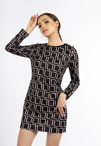 Robe faina en noir : devant