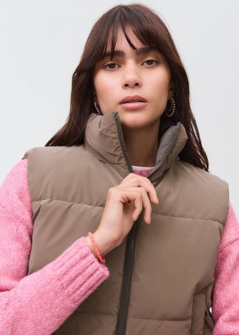 MANGO TEEN Vest 'Bicolor' in Brown