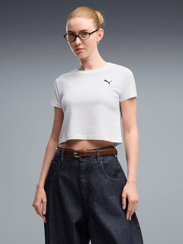 PUMA - Camiseta 'Puma Wardrobe Ess Baby Tee' en blanco