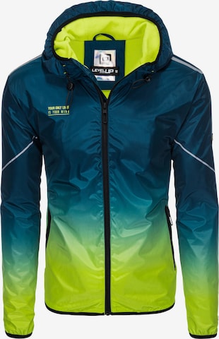 Ombre Übergangsjacke 'OM-JANP-0105' in Blau: Vorderseite