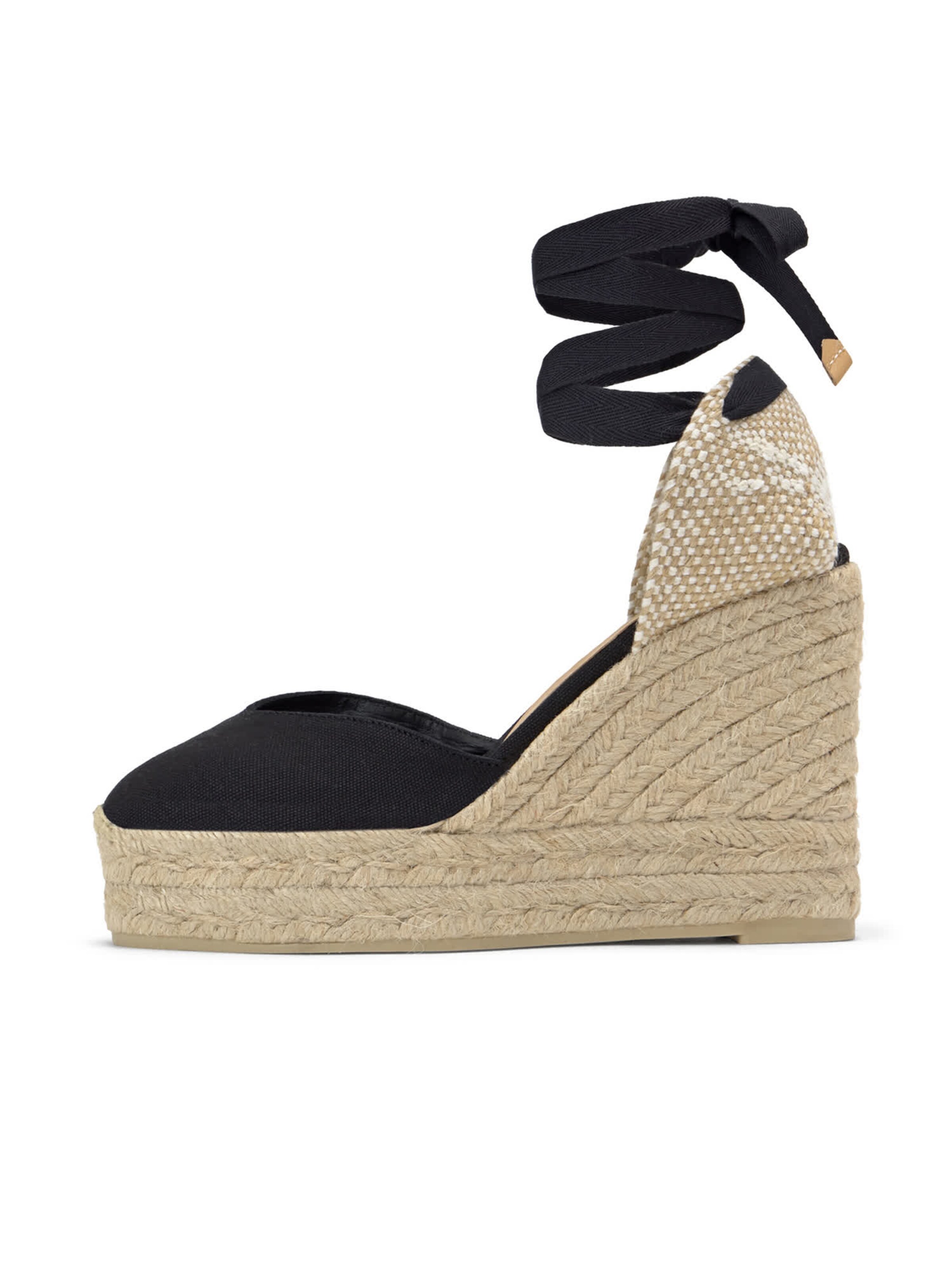 Espadrilles 'Chiara' Castañer en noir : devant